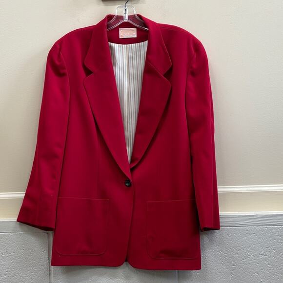 Pendleton vintage Vibrant Red Women's 14 Blazer jacket - Picture 1 of 4